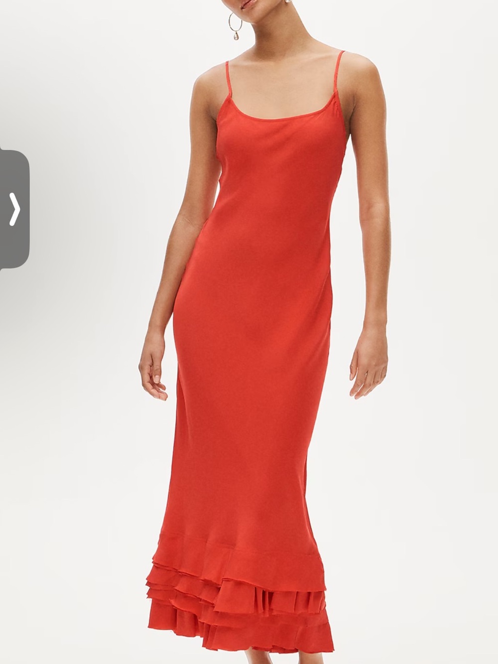 J. Crew Ruffle Trim Slip Dress NWT